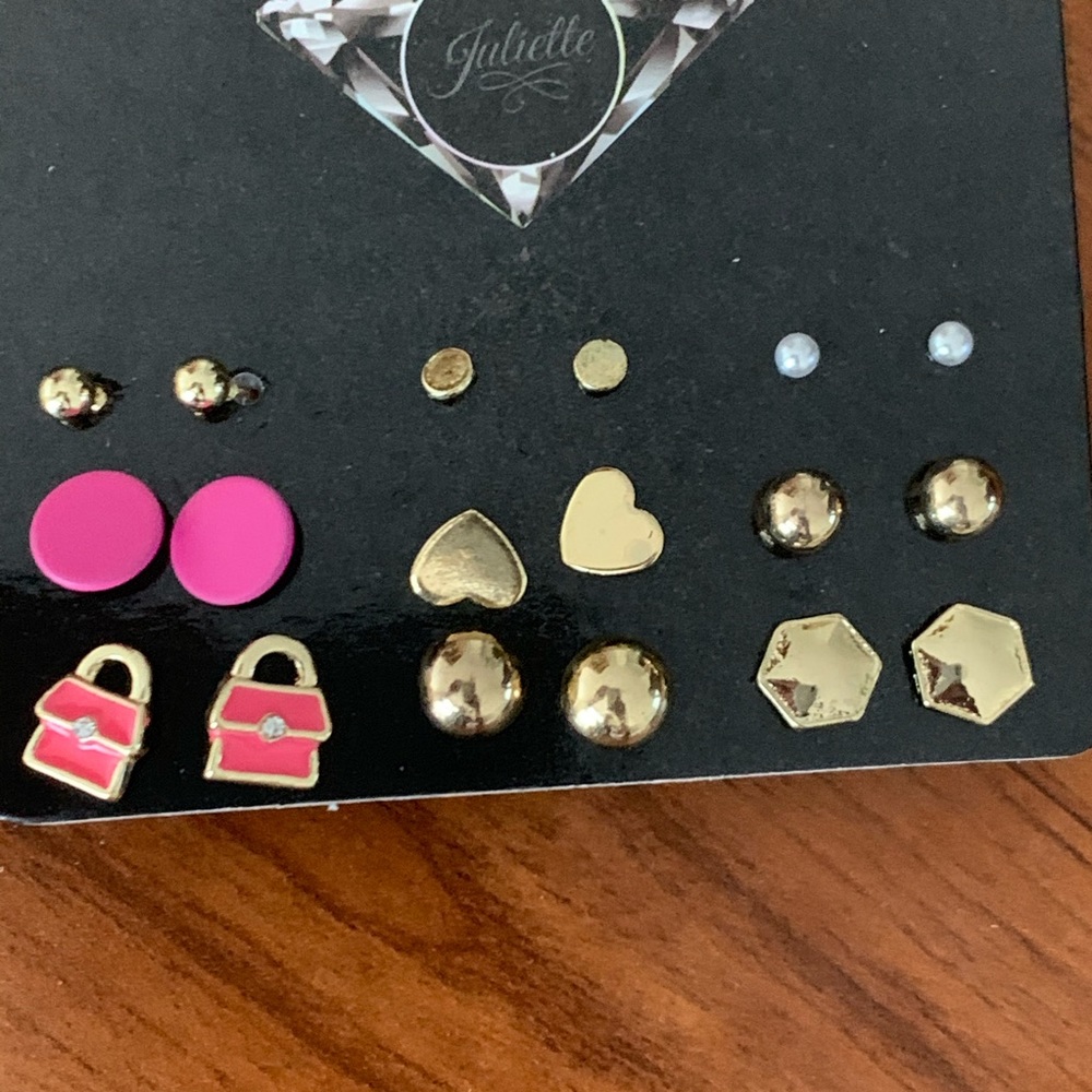 Tiny 9 Studs Earrings Set